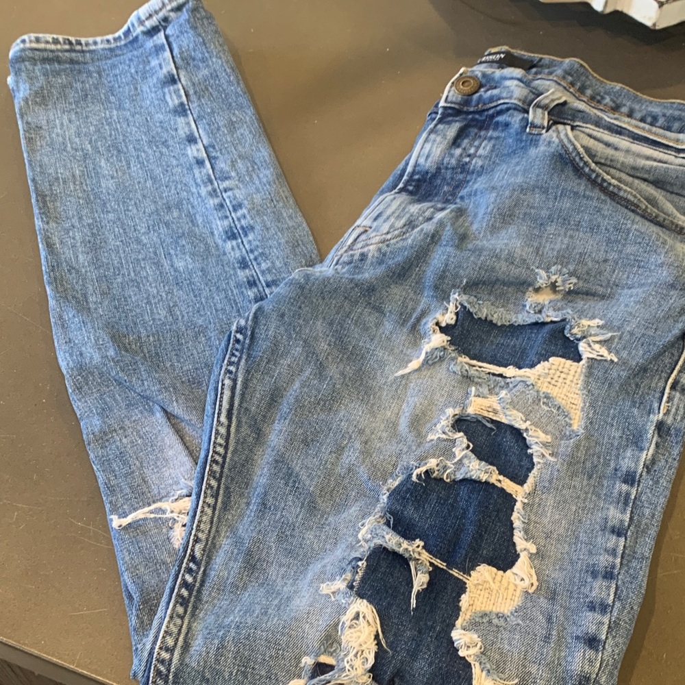 Hudson Jeans Men's Skinny Jeans - Distressed Blue